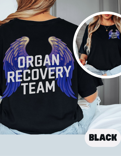 Organ Recovery Team T Shirt, Angel Wings