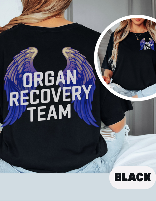 Organ Recovery Team T Shirt, Angel Wings