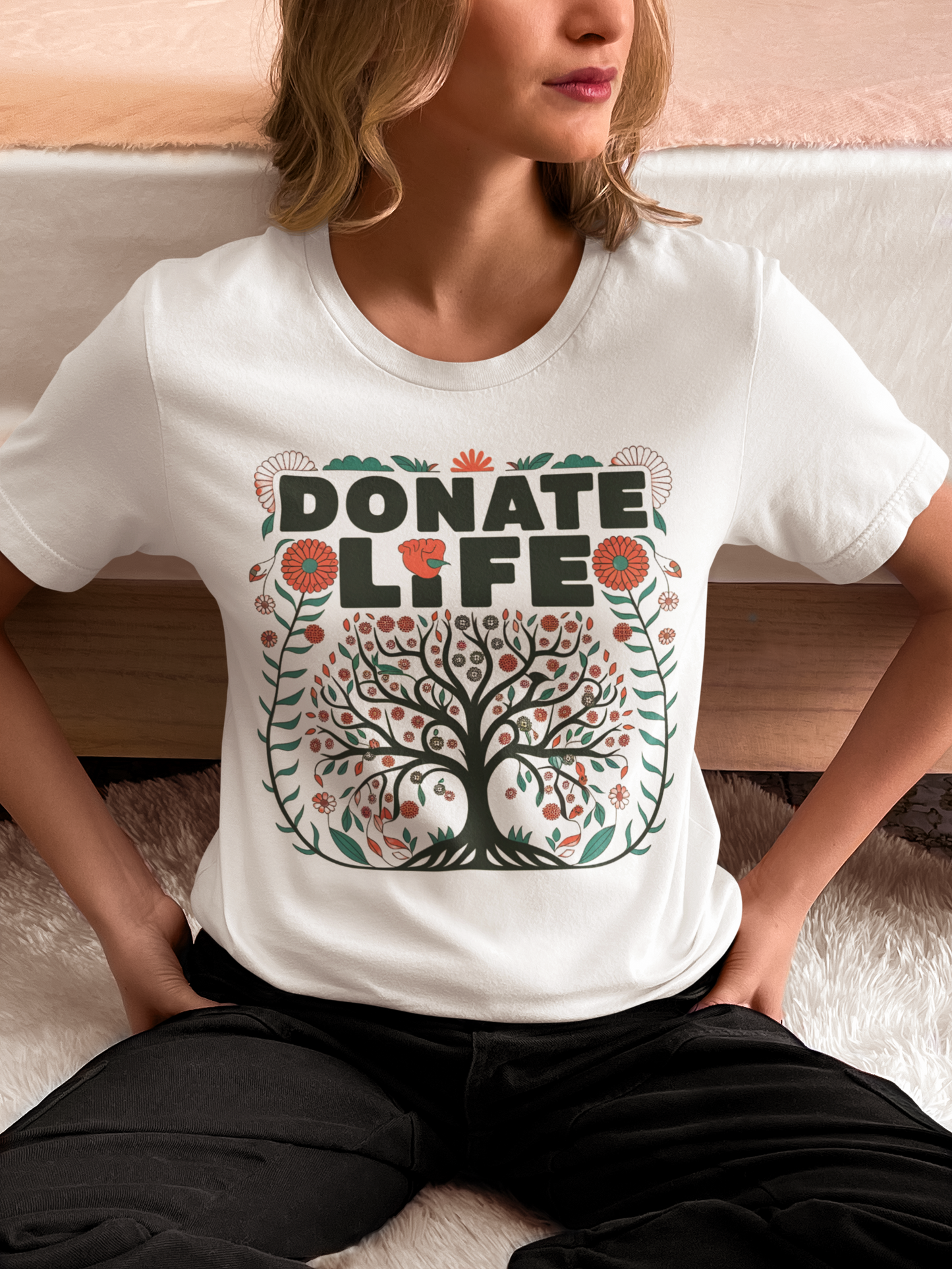 Donate Life, Tree, SoftStyle T Shirt