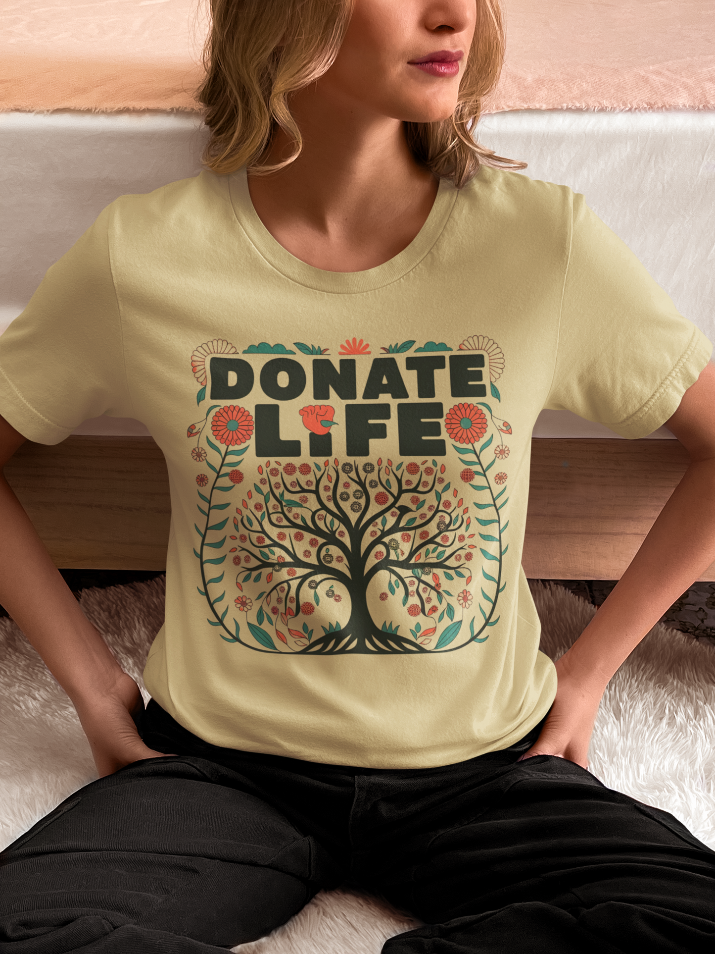 Donate Life, Tree, SoftStyle T Shirt