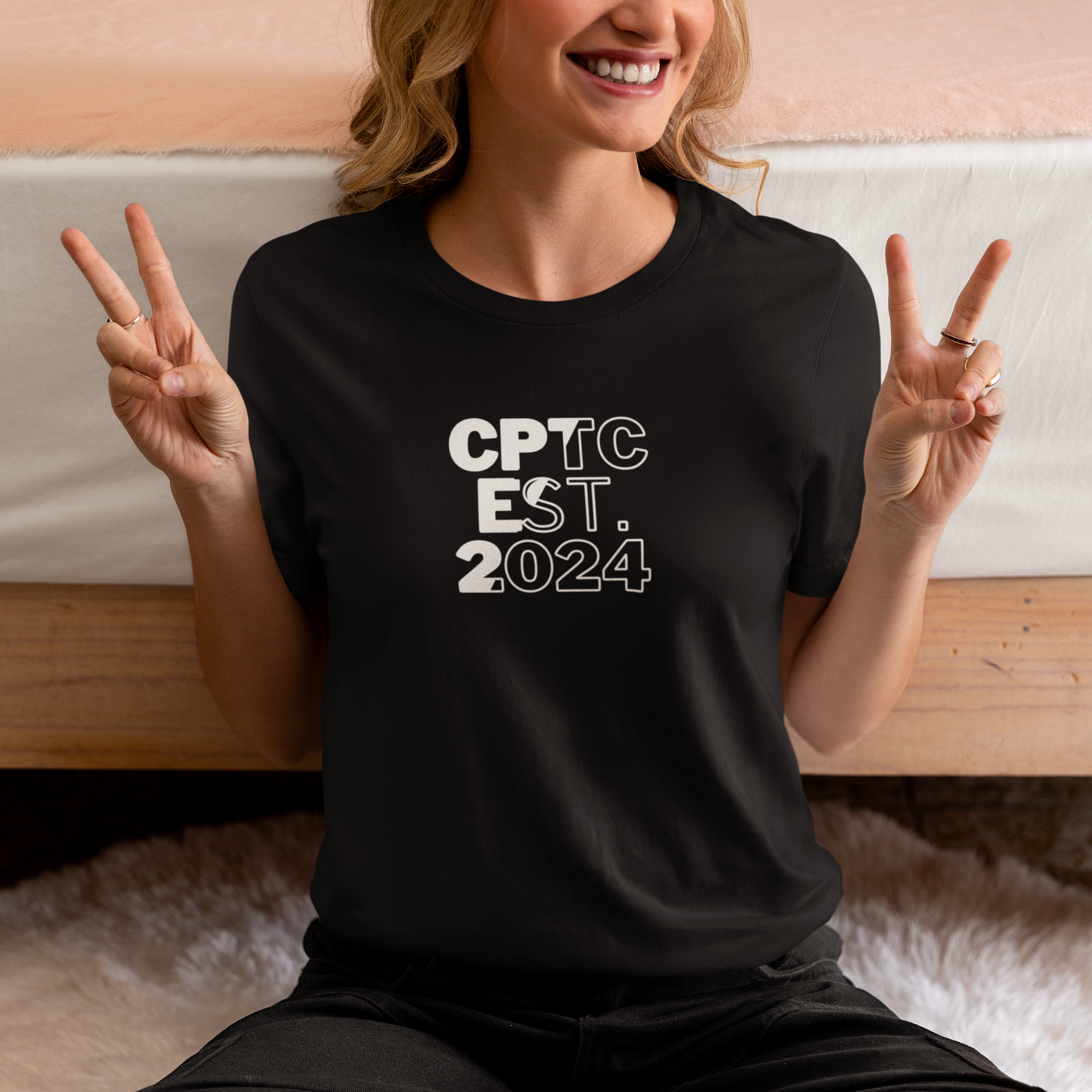 CPTC Est. 2024, Comfort T Shirt, Black