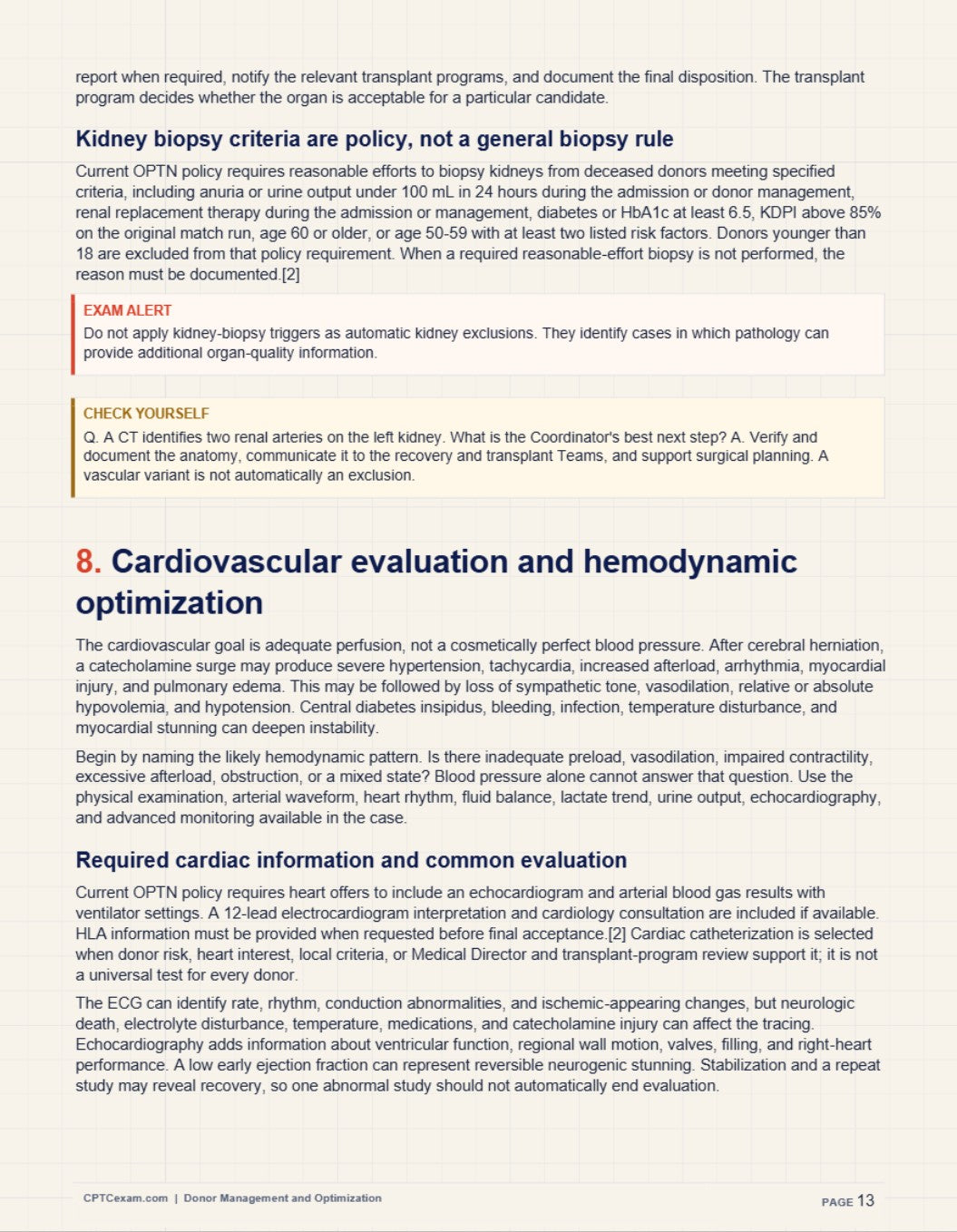 Donor Management & Optimization — CPTC Study Guide | 2026 Edition