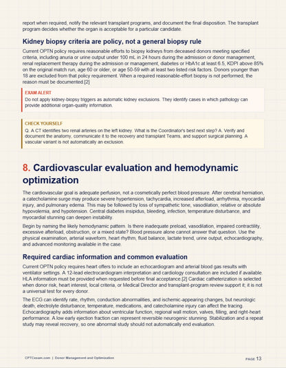 Donor Management & Optimization — CPTC Study Guide | 2026 Edition