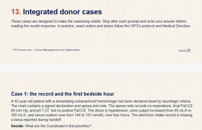 Donor Management & Optimization — CPTC Study Guide | 2026 Edition