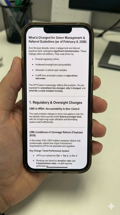 CPTC Smart Study Guide: Donor Identification & Referral (2026 Edition) - Insant Download!