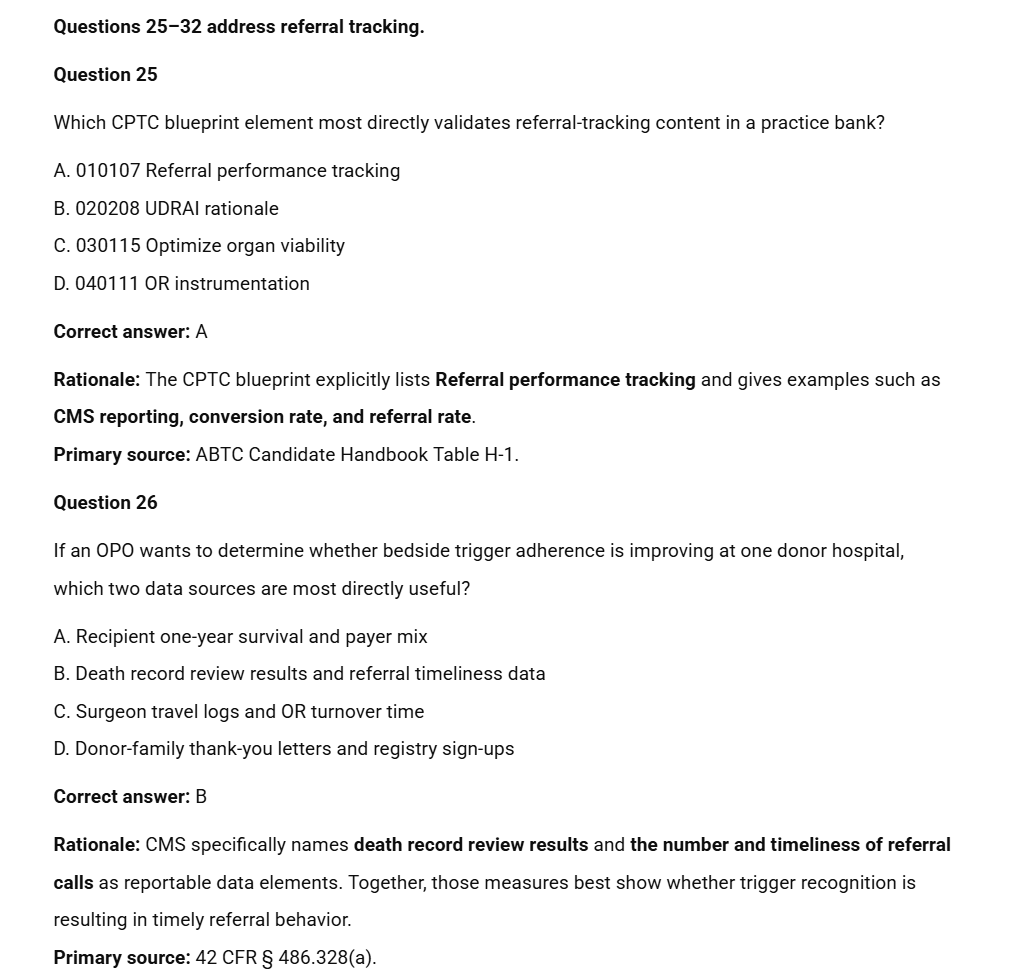 Donation Process Support - 50 CPTC Exam Practice Questions (July 2026 Edition)