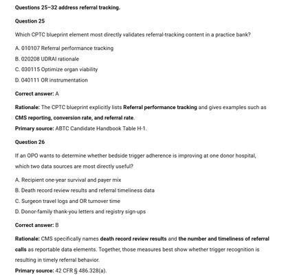Donation Process Support - 50 CPTC Exam Practice Questions (July 2026 Edition)