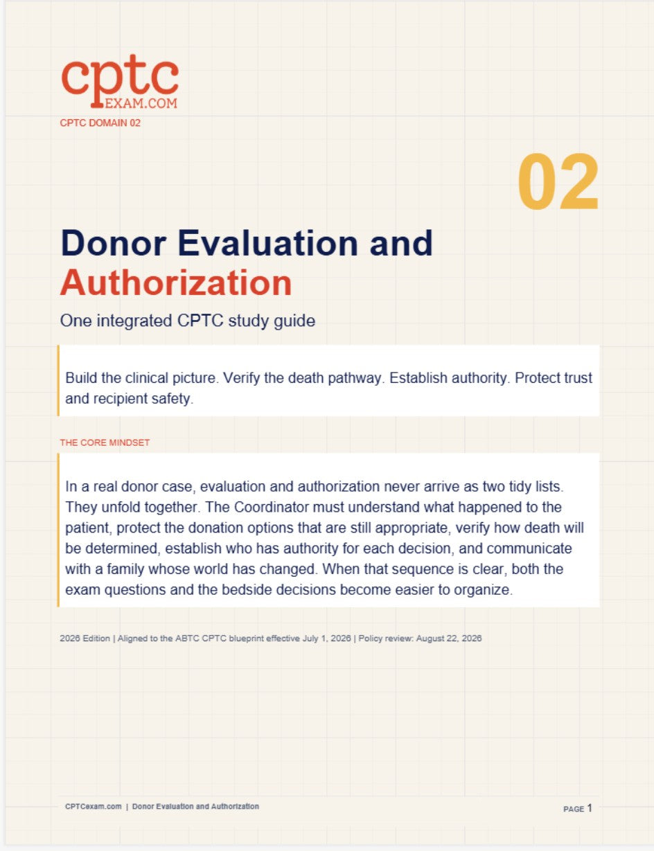 Donor Identification & Referral - Study Guide- (2026 Edition)