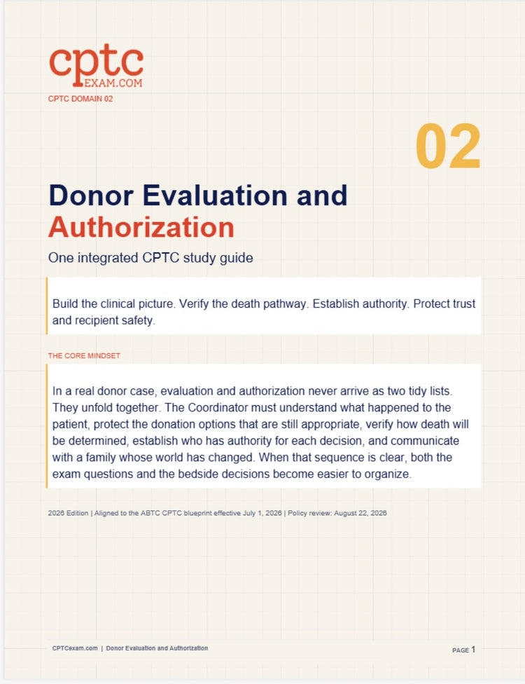 Donor Identification & Referral - Study Guide- (2026 Edition)