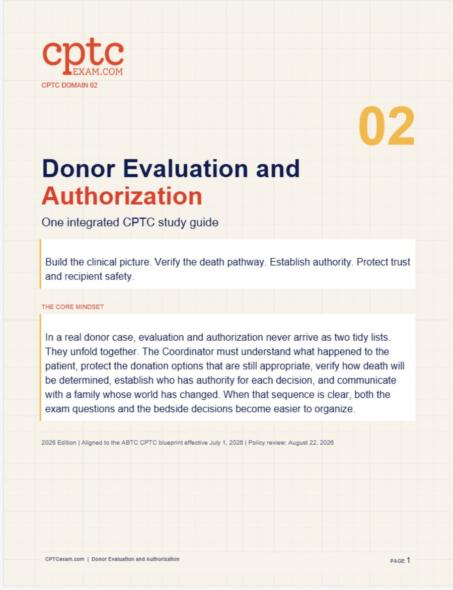 Donor Identification & Referral - Study Guide- (2026 Edition)