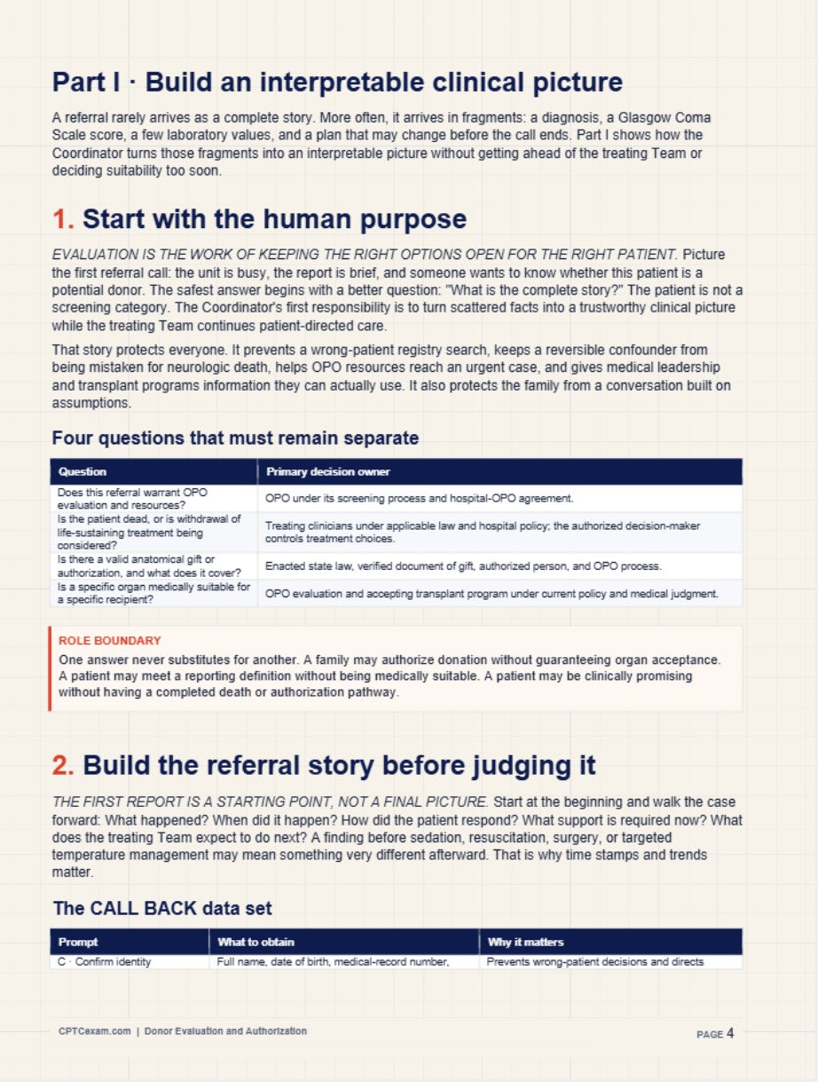 Donor Identification & Referral - Study Guide- (2026 Edition)