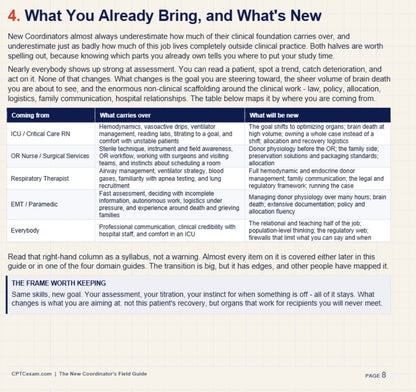 Field Guide for the New Organ Procurement Coordinator