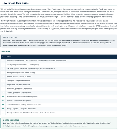 Donor Management: Optimizing Organ Function Study Guide (2026 Edition)