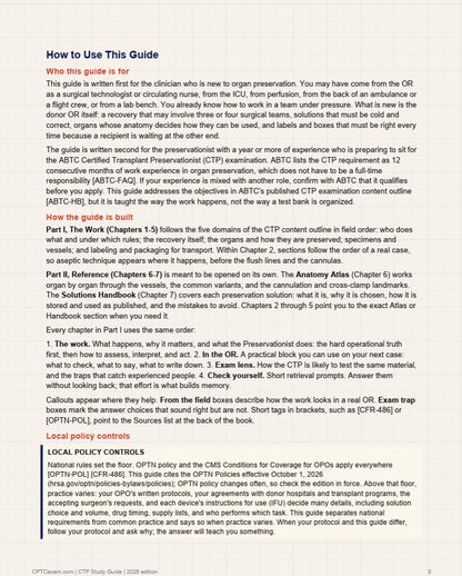 CTP Exam Study Guide: A Field Guide for New Organ Preservationists