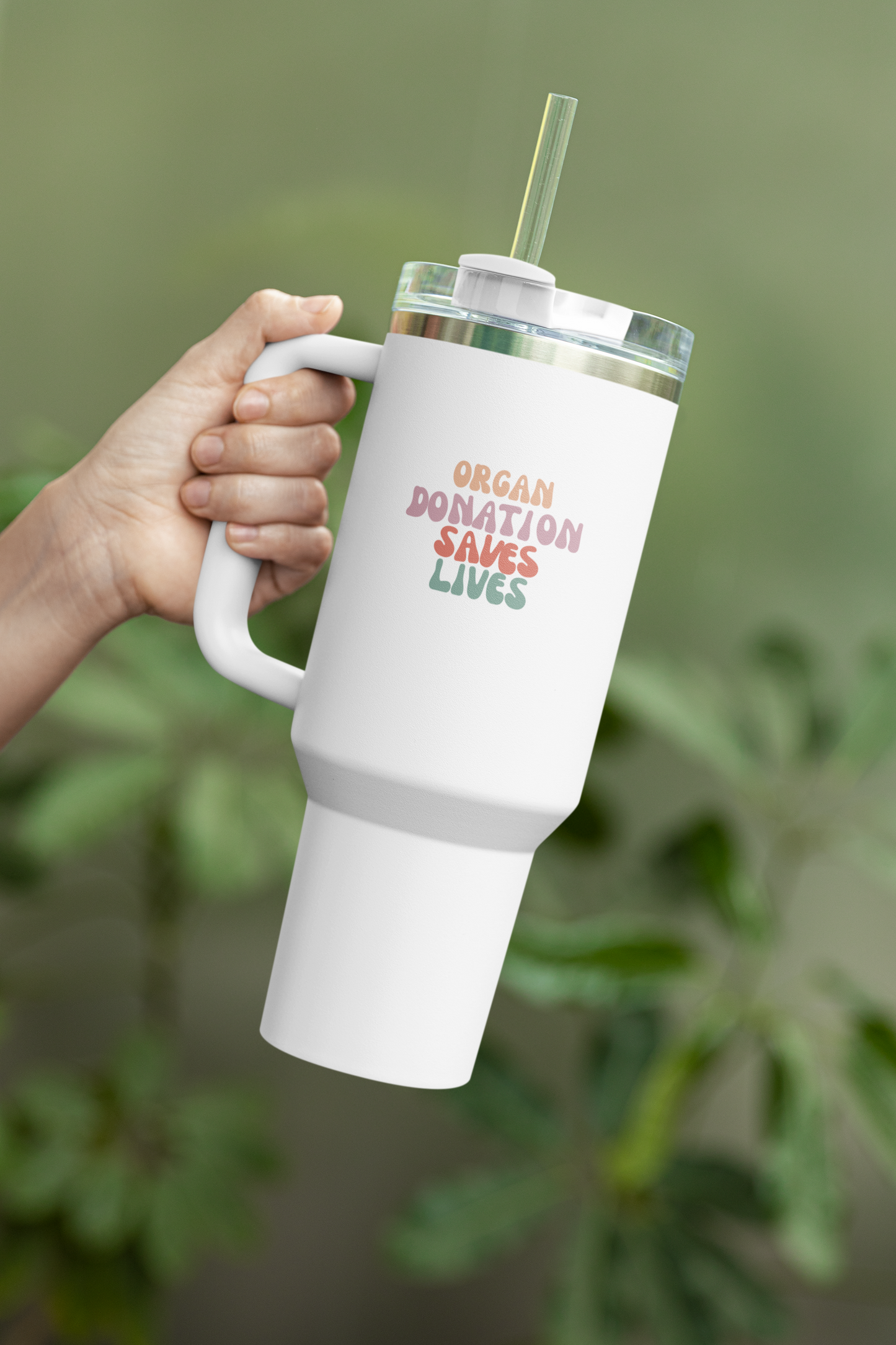 Organ Donation Saves Lives, Insulated 40oz Travel Mug