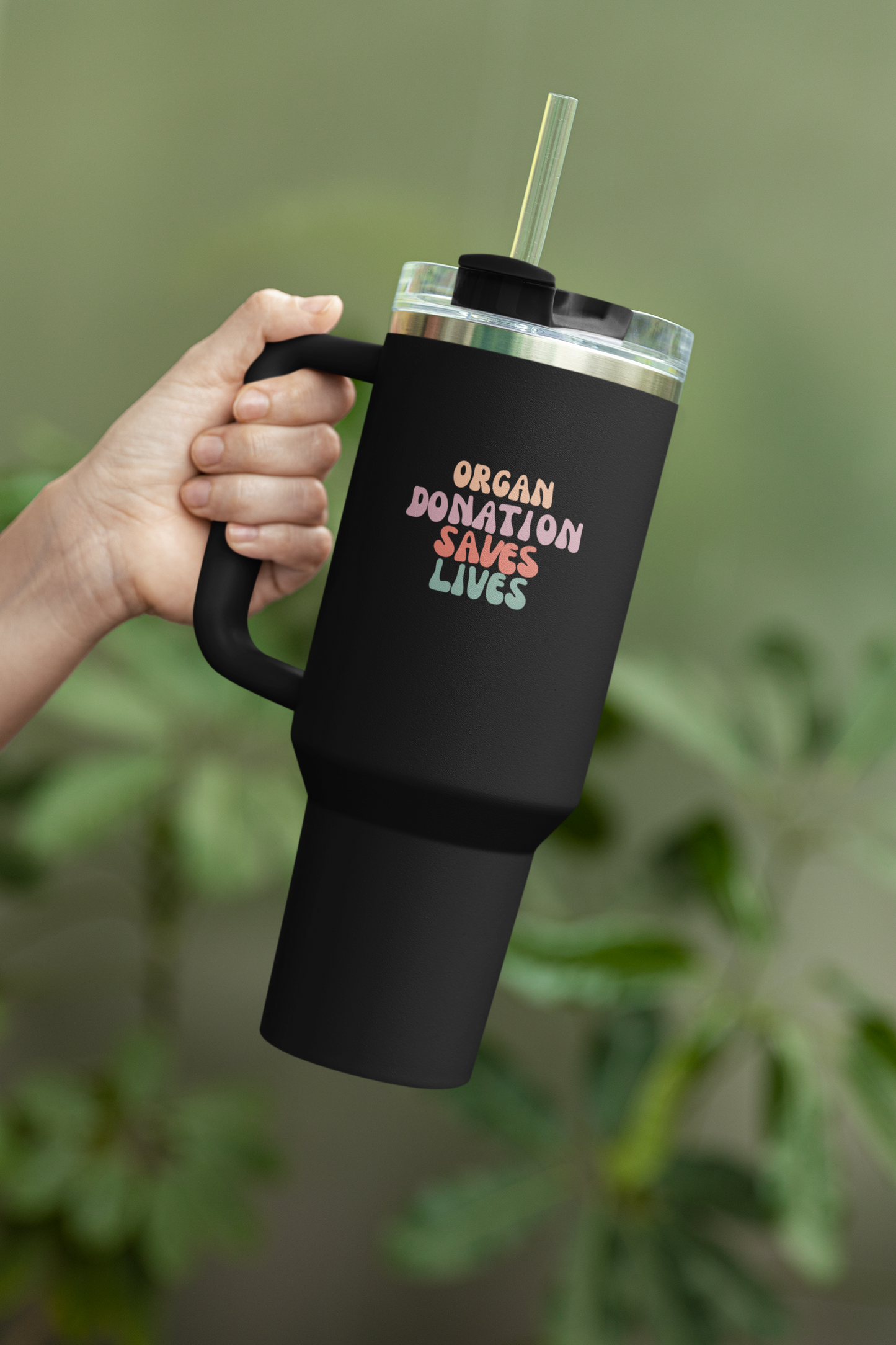 Organ Donation Saves Lives, Insulated 40oz Travel Mug