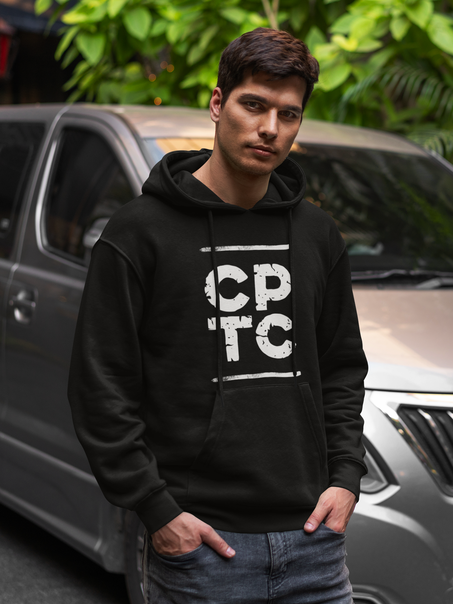 Distressed CPTC Sweatshirt, Champion Hoodie