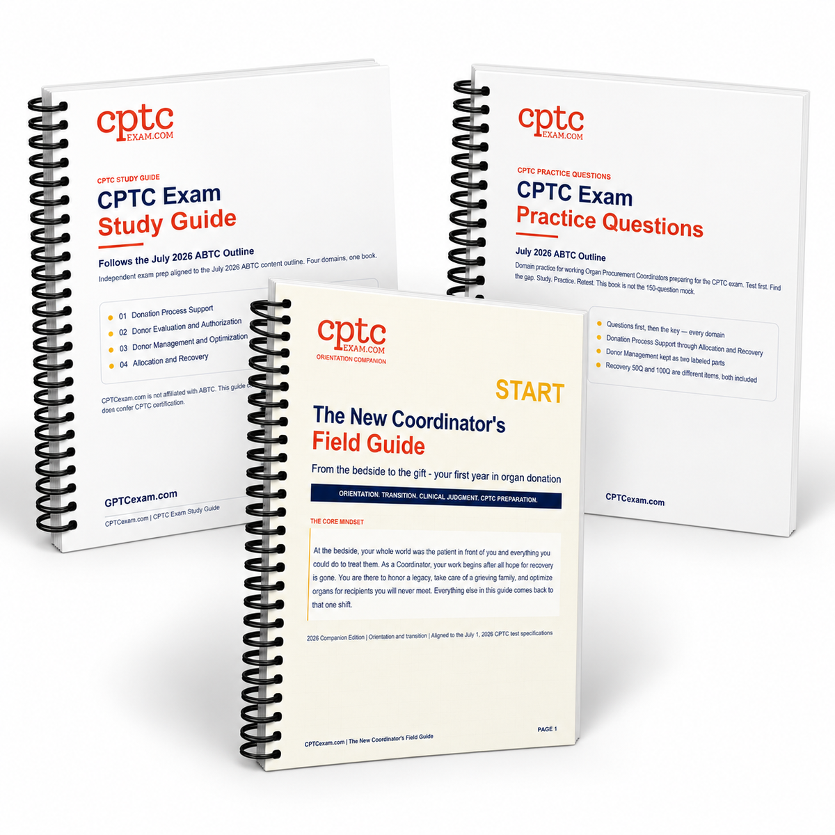 OPC Starter Pack: Spiral-Bound Edition: CPTC Exam Study Guide, CPTC Exam Practice Questions, and New Coordinator Field Guide, spiral-bound
