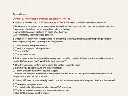 CTP Exam Study Guide: A Field Guide for New Organ Preservationists