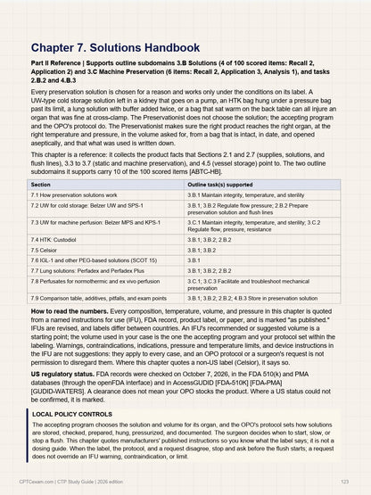 CTP Exam Study Guide: A Field Guide for New Organ Preservationists
