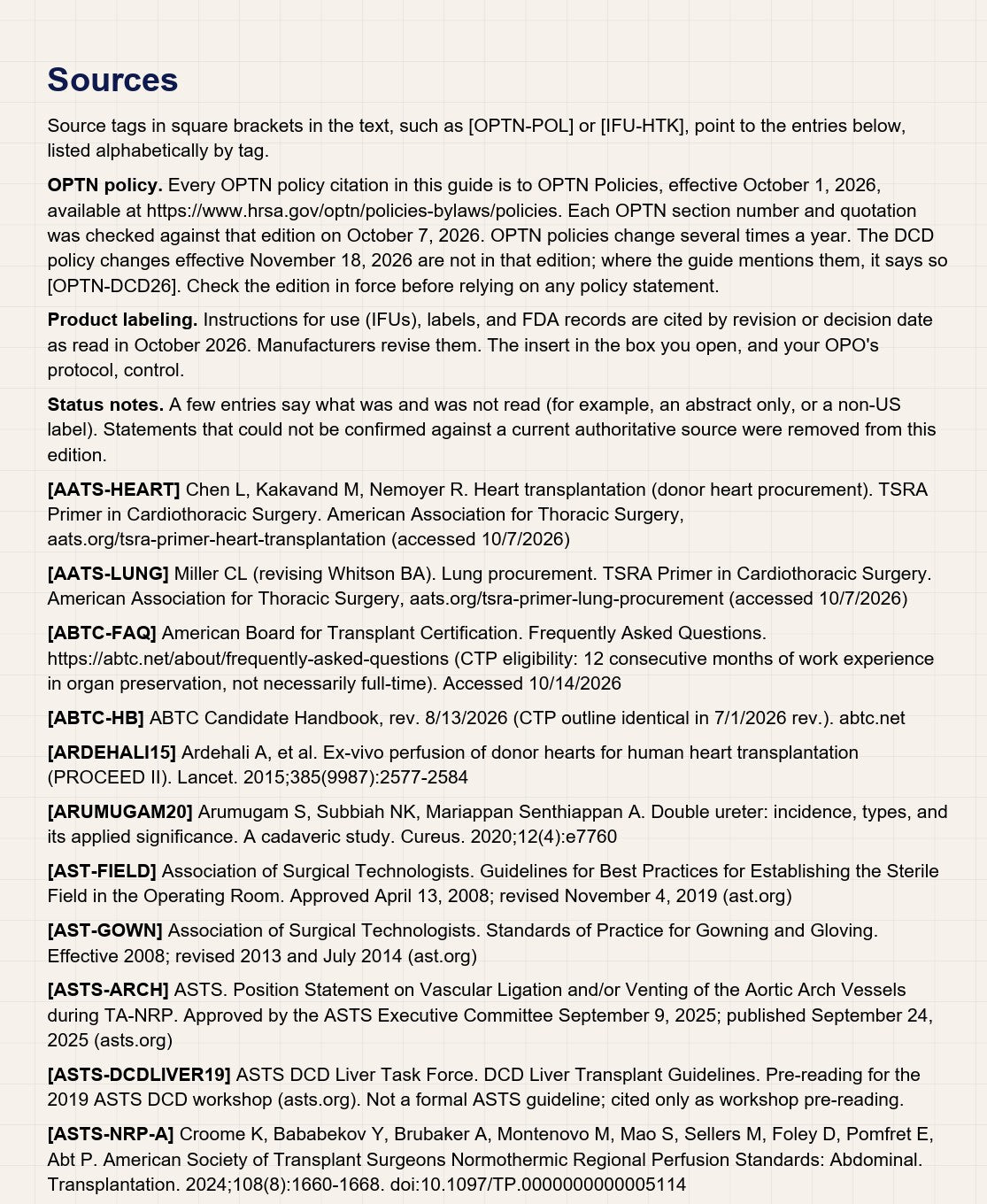 CTP Exam Study Guide: A Field Guide for New Organ Preservationists