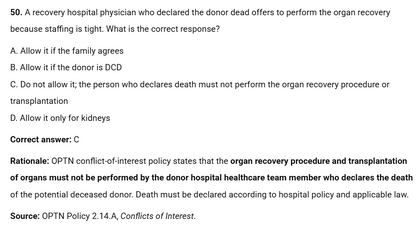 Donor Management and Optimization (Part 1) - Testing and Suitability - 50 CPTC Practice Questions (July 2026 Edition)