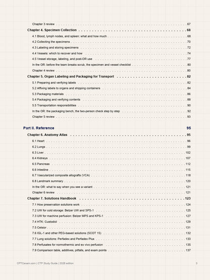 CTP Exam Study Guide: A Field Guide for New Organ Preservationists