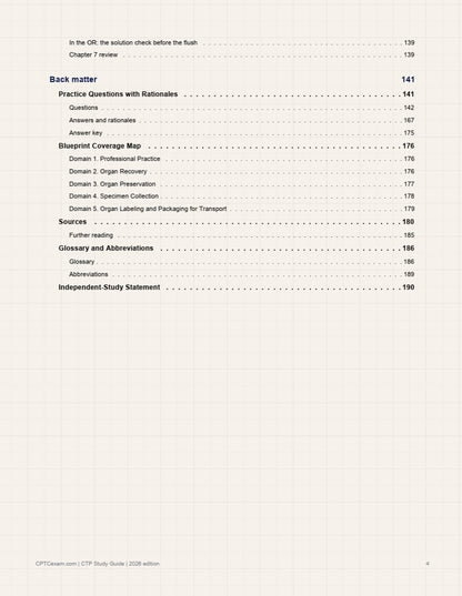CTP Exam Study Guide: A Field Guide for New Organ Preservationists